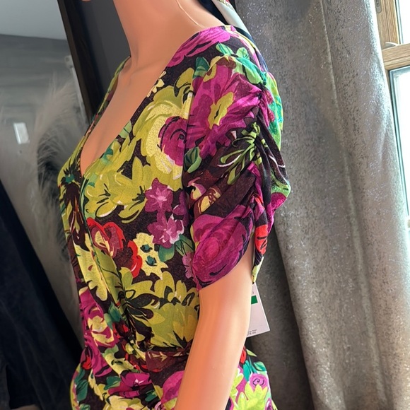 Karen Kane Floral Wrap Blouse - Multicolor - Picture 5 of 8